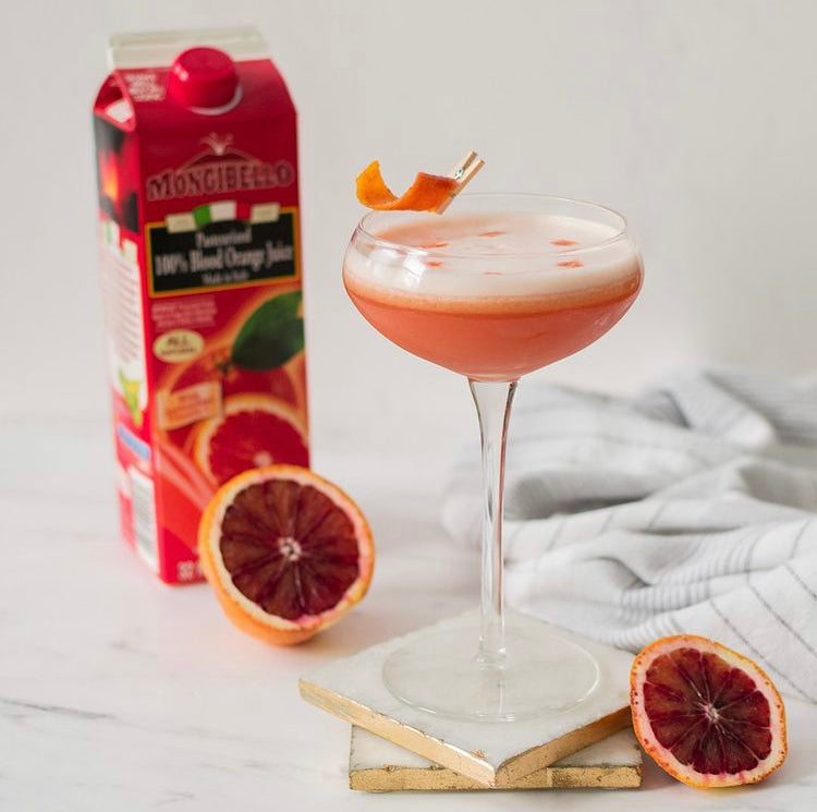 Blood Orange Bourbon Sour by PinchPurrfect