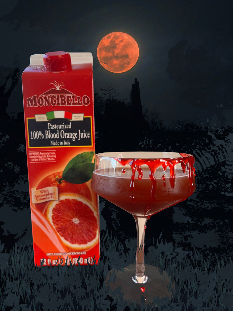 Blood Orange & Sand Spooky Cocktail by TheeAngryBartender