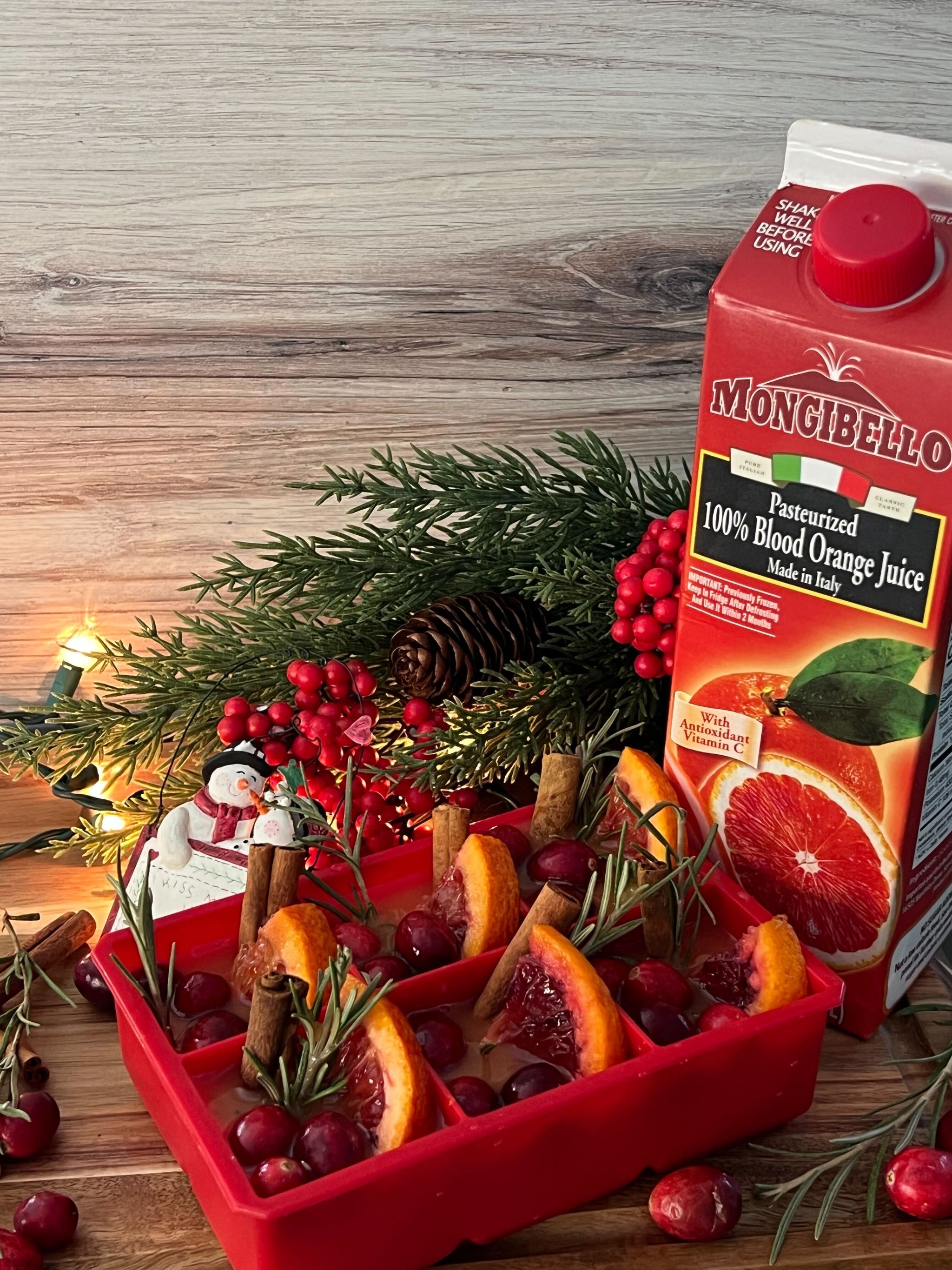 Blood Orange Holiday Cubes